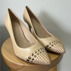 BCBGeneration Studded Beige Pumps